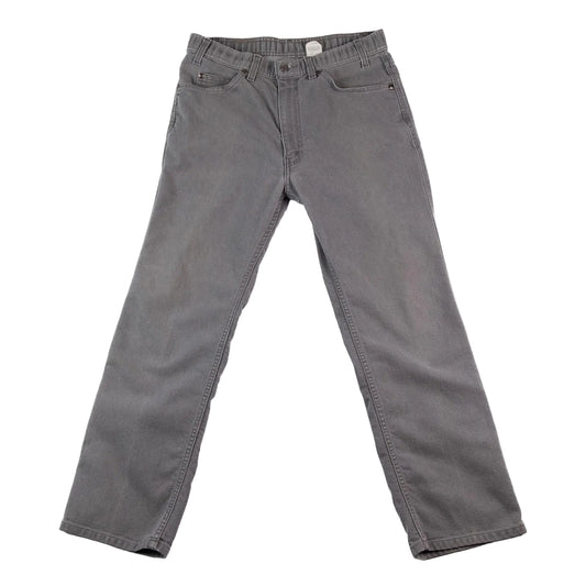 Gray pants on a white background