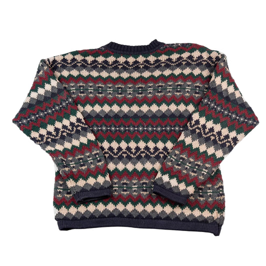 Patterned sweater on a white background