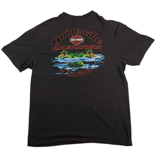 Harley Davidson Gainesville Florida Alligator T-Shirt Men’s 2XL Black 2011