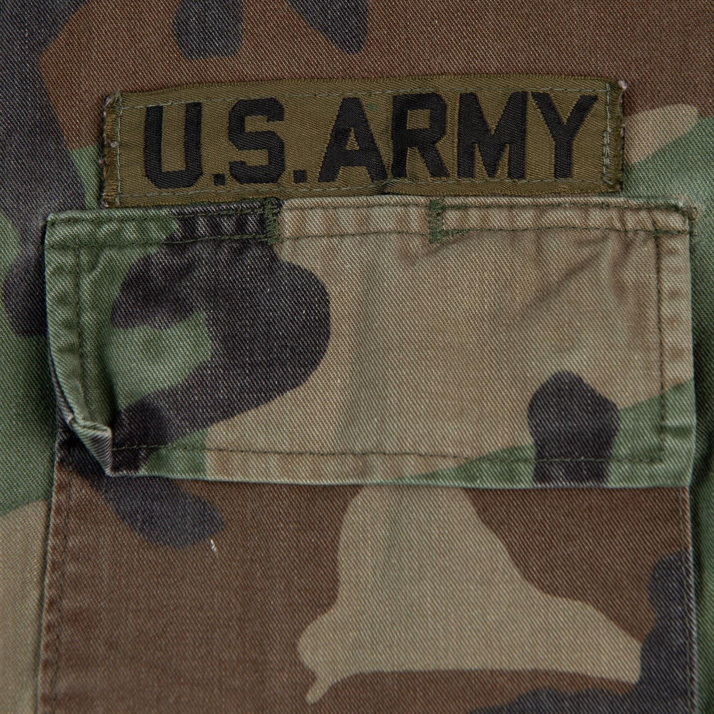 Vintage 1990s American Apparel US Army BDU Woodland Camo Field Jacket Men's Medium