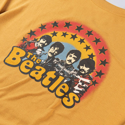 The Beatles Mustard Yellow Graphic Pullover Crewneck Sweatshirt Women’s Large