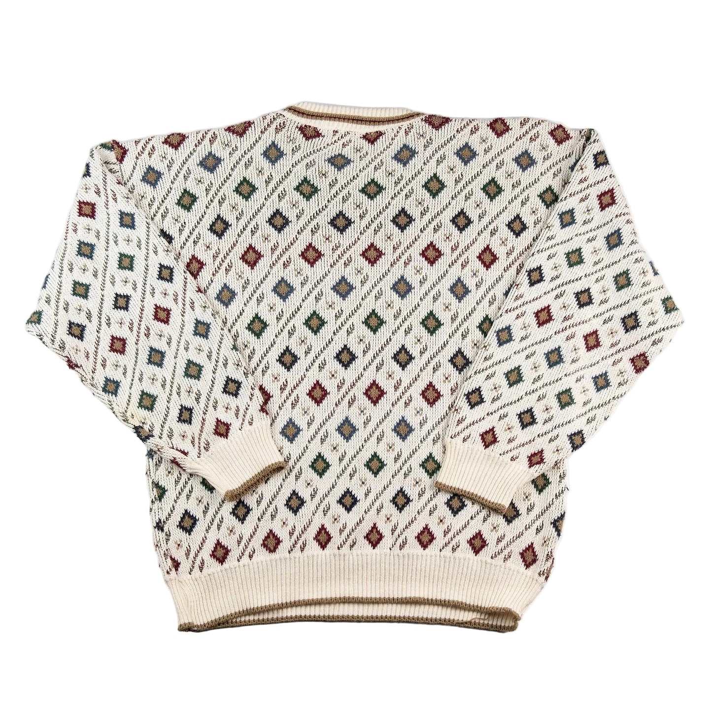 Patterned sweater on a white background