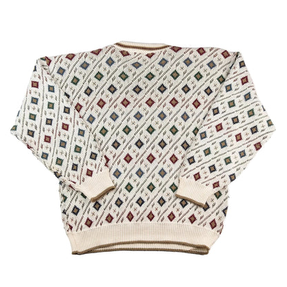 Patterned sweater on a white background