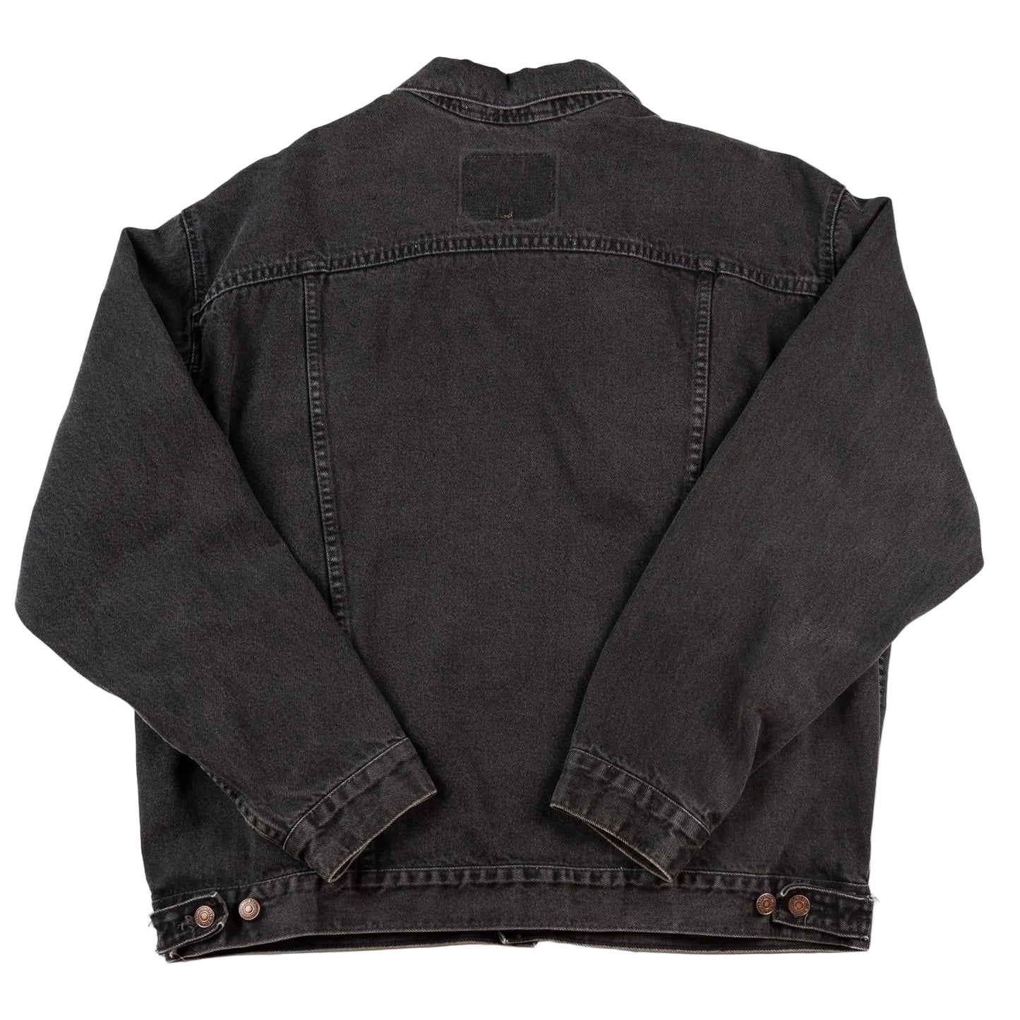 Vintage 1995 Levi’s 527 Trucker Jacket Black Denim Wash 70507-4159 Men's XL