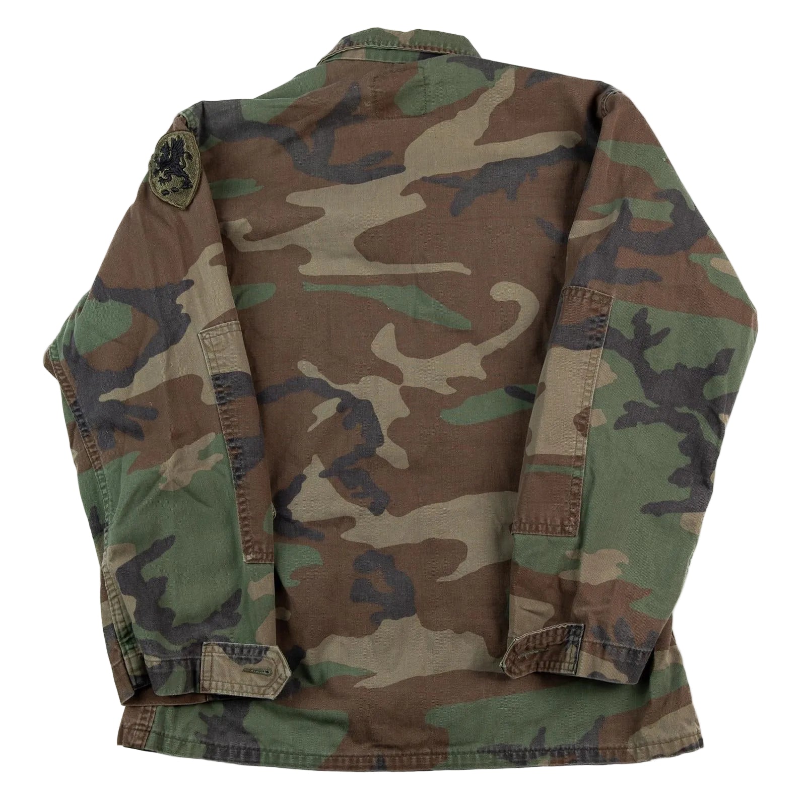 Camouflage jacket on a white background