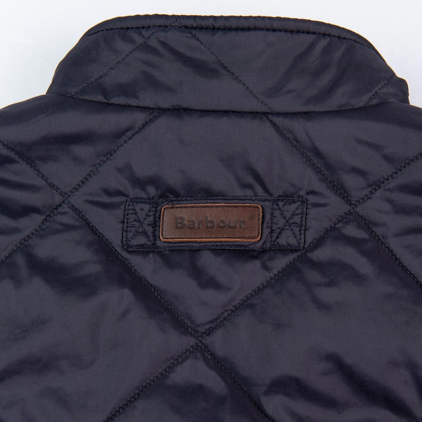 Barbour Finn Gilet Navy Quilted Full Zip Vest Corduroy Collar Men’s Large