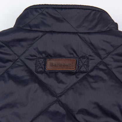 Barbour Finn Gilet Navy Quilted Full Zip Vest Corduroy Collar Men’s Large