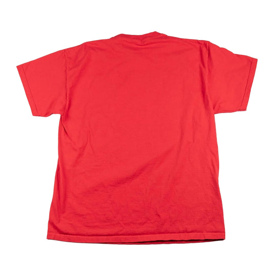 Red t-shirt on a white background