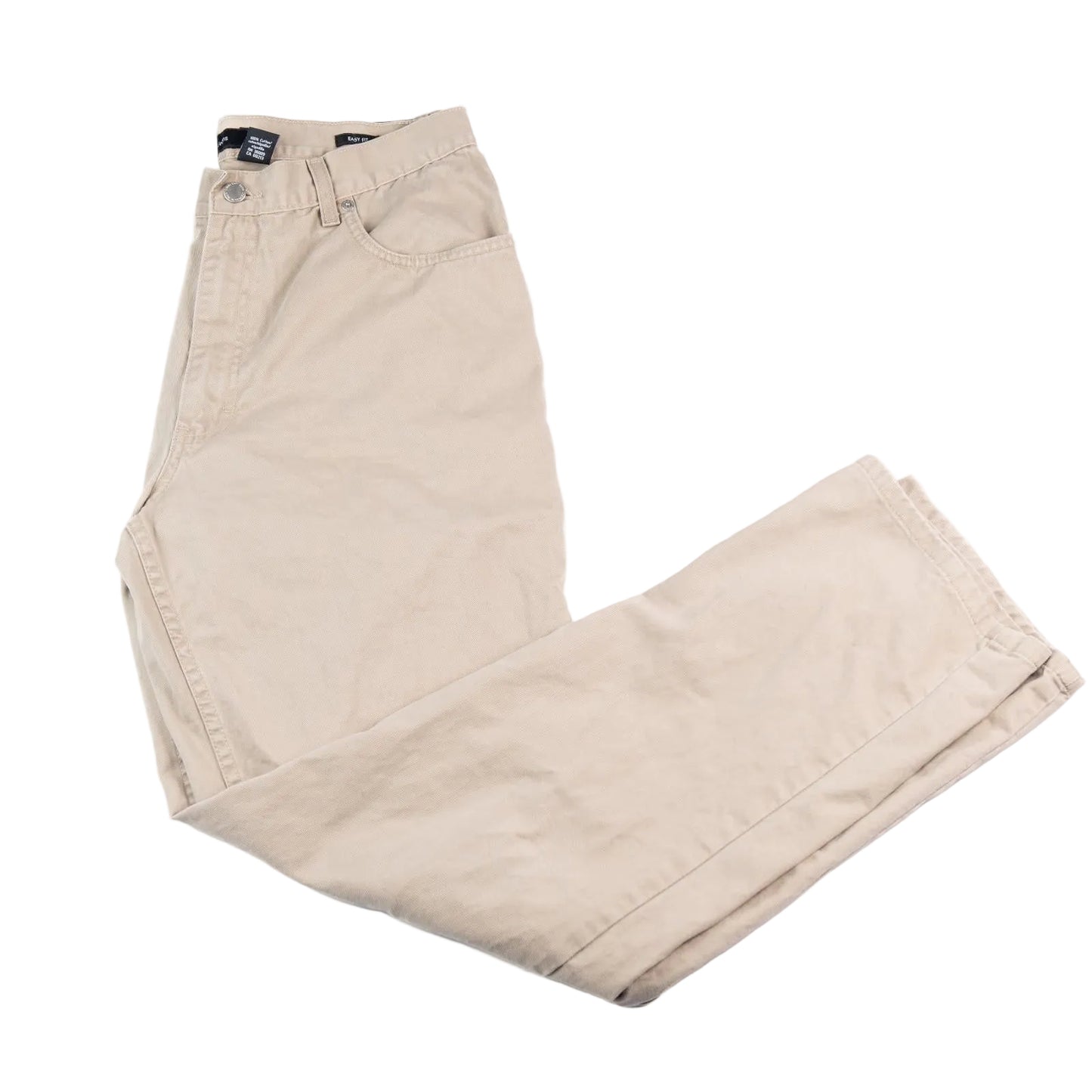 Beige pants on a white background