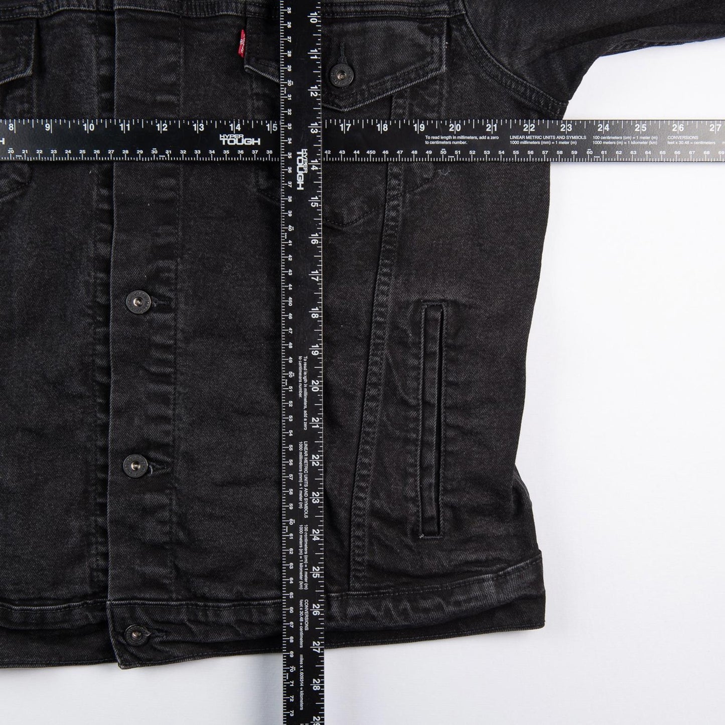 Levi’s 67792 Black Denim Trucker Jacket 2021 Mens LT Large Tall