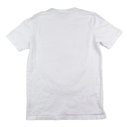 White t-shirt on a white background
