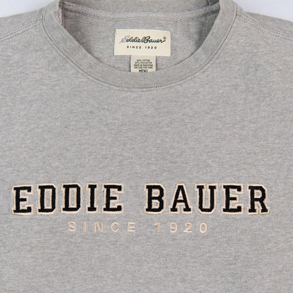 Eddie Bauer Crewneck Pullover Sweatshirt Embroidered Spell Out Logo Men's Medium