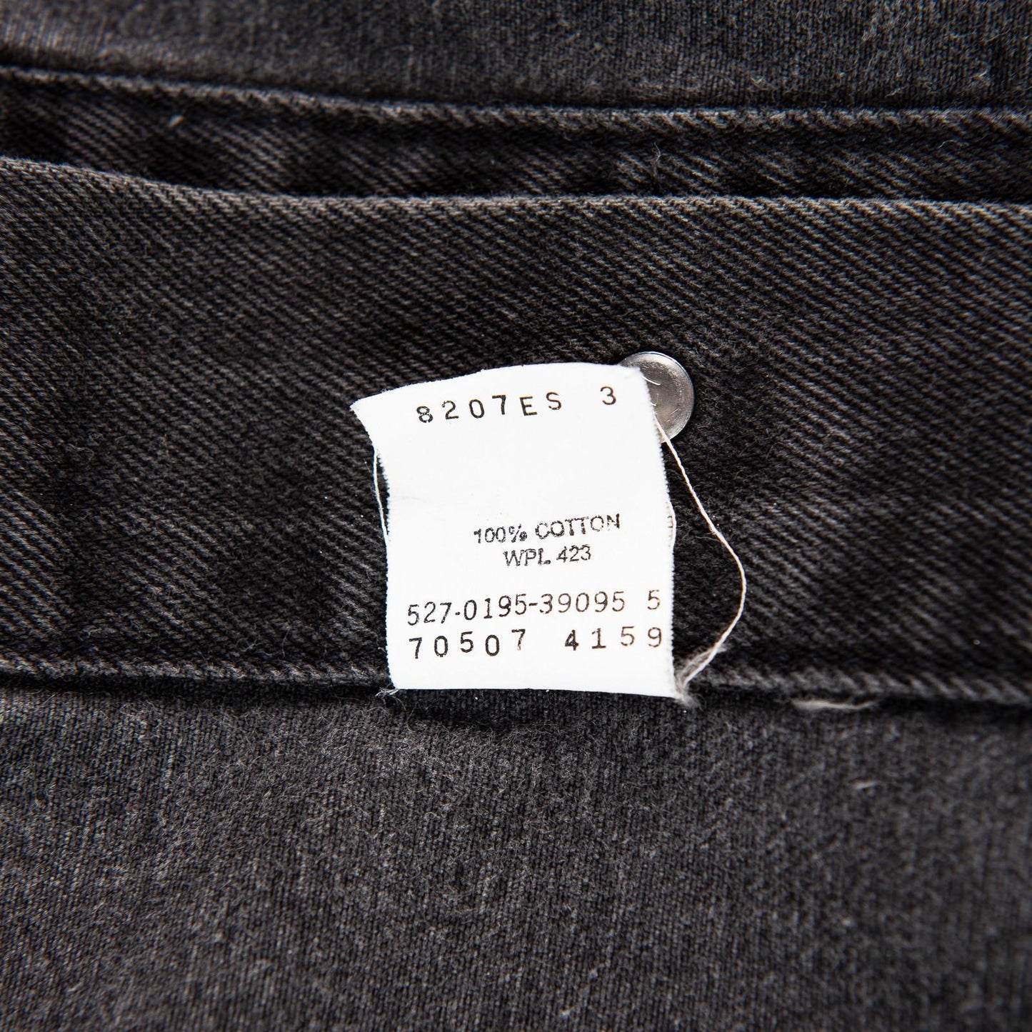 Vintage 1995 Levi’s 527 Trucker Jacket Black Denim Wash 70507-4159 Men's XL