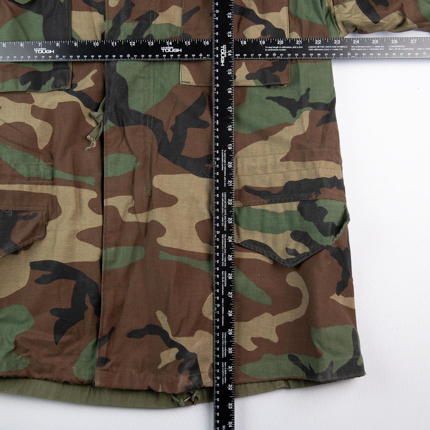Vintage 1986 Alpha Industries US Army M-65 Field Jacket Woodland Camo Large