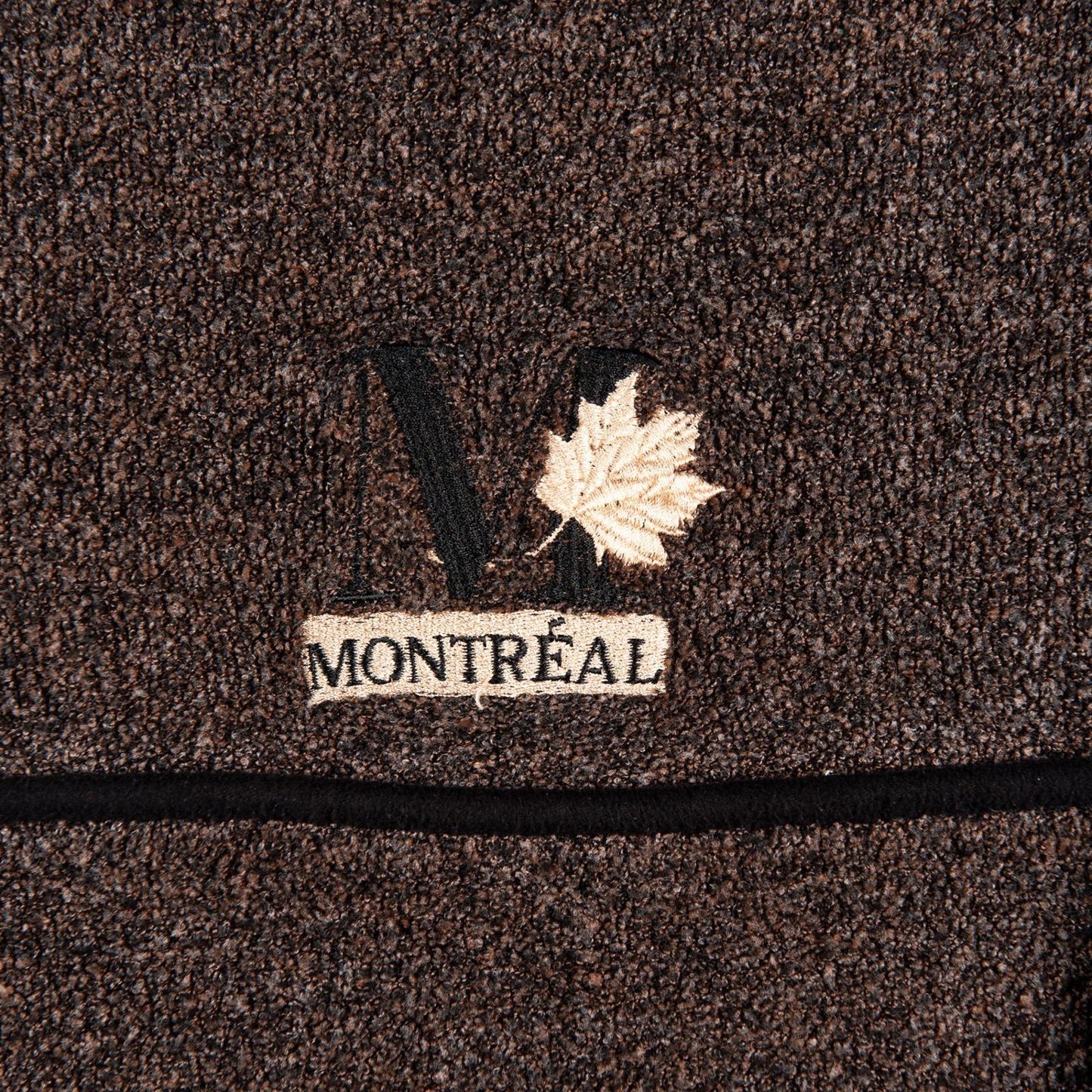 Vintage 1990's Cityscape Montreal 1/4 Zip Fleece Pullover Men's Small