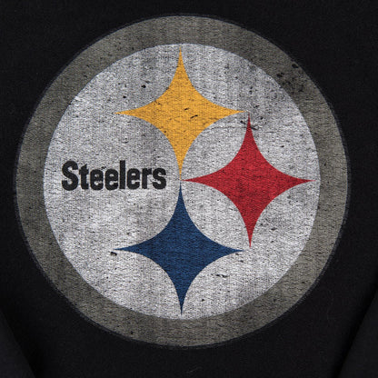Pittsburgh Steelers 47 Brand NFL Crewneck Pullover Sweatshirt Kangaroo Pockets Men's Large