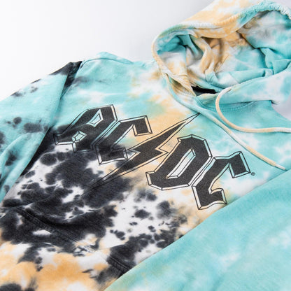 AC/DC Tie Dye Pullover Hoodie Men’s Small