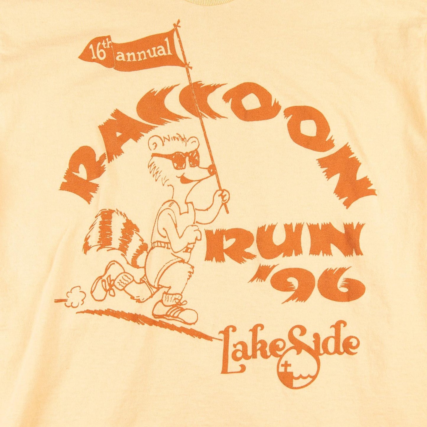 Vintage 1996 Raccoon Run Single Stitch T-Shirt Men's Large