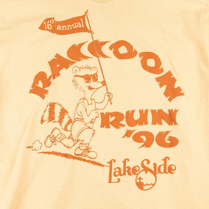 Vintage 1996 Raccoon Run Single Stitch T-Shirt Men's Large