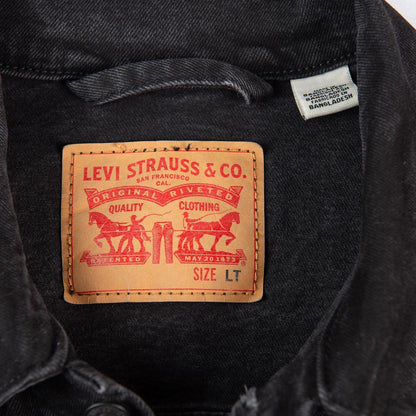 Levi’s 67792 Black Denim Trucker Jacket 2021 Mens LT Large Tall