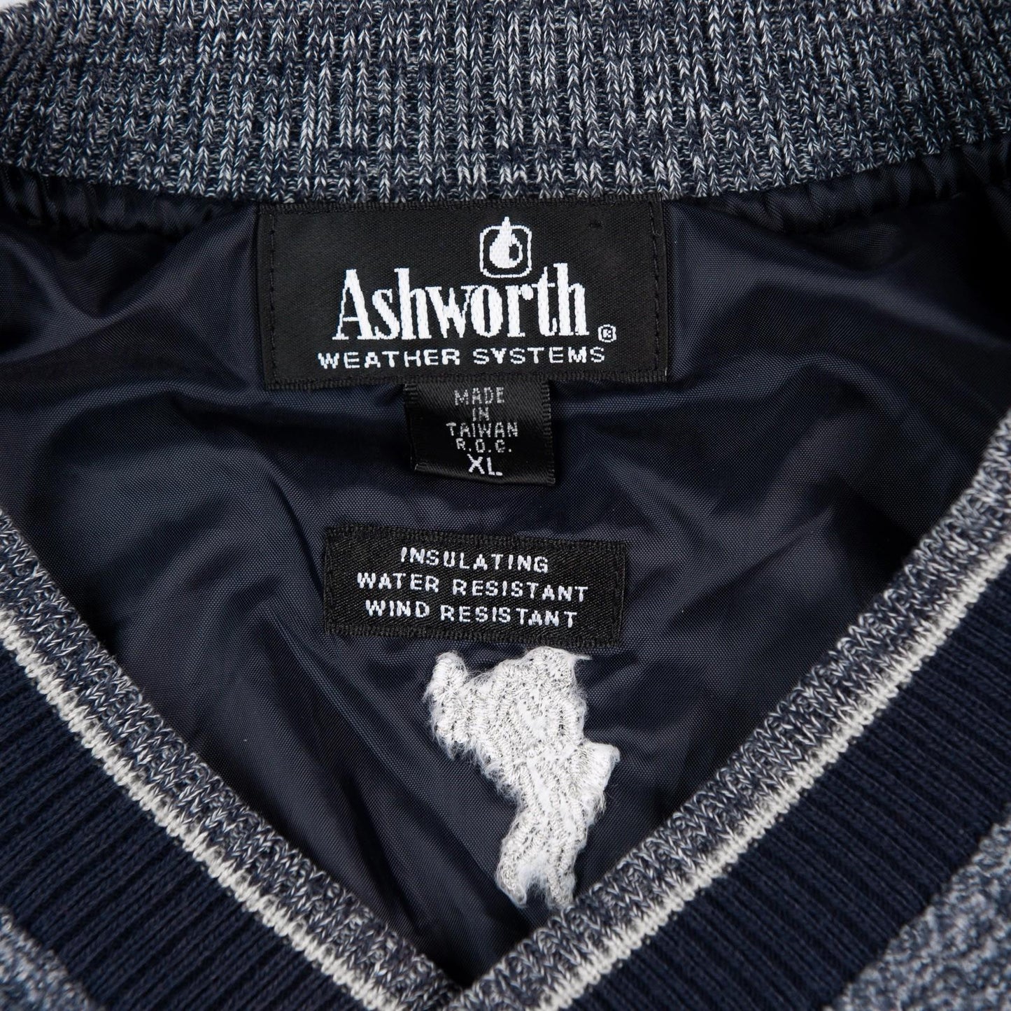Vintage 1990's Ashworth Weather Systems Wool Pullover Sweater Men’s XL