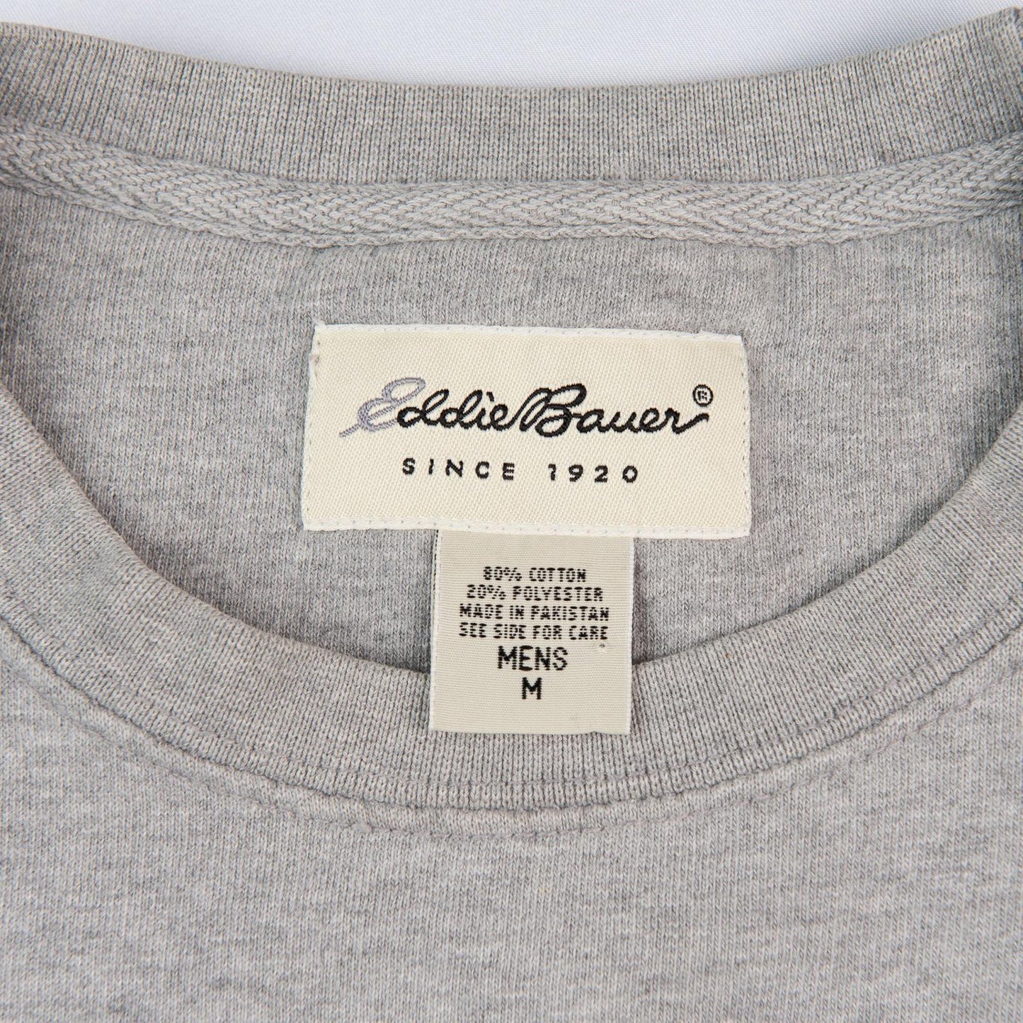 Eddie Bauer Crewneck Pullover Sweatshirt Embroidered Spell Out Logo Men's Medium