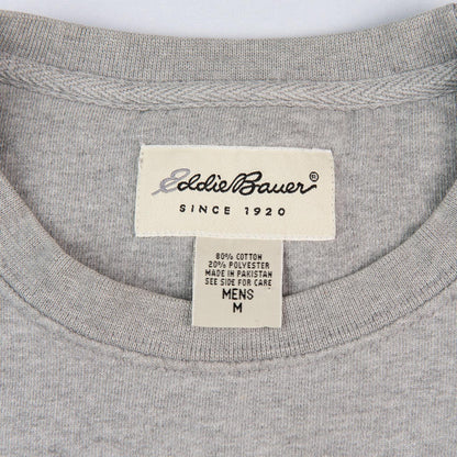 Eddie Bauer Crewneck Pullover Sweatshirt Embroidered Spell Out Logo Men's Medium