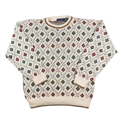 Patterned sweater on a white background