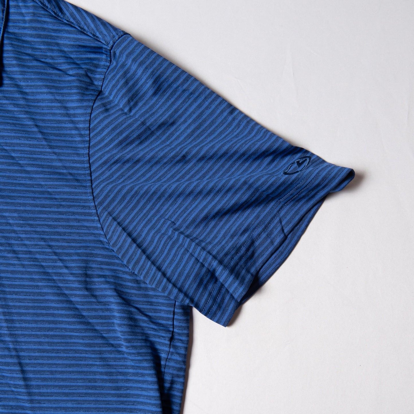 Champion Golf Polo Blue Striped Men's XL