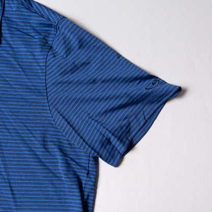 Champion Golf Polo Blue Striped Men's XL