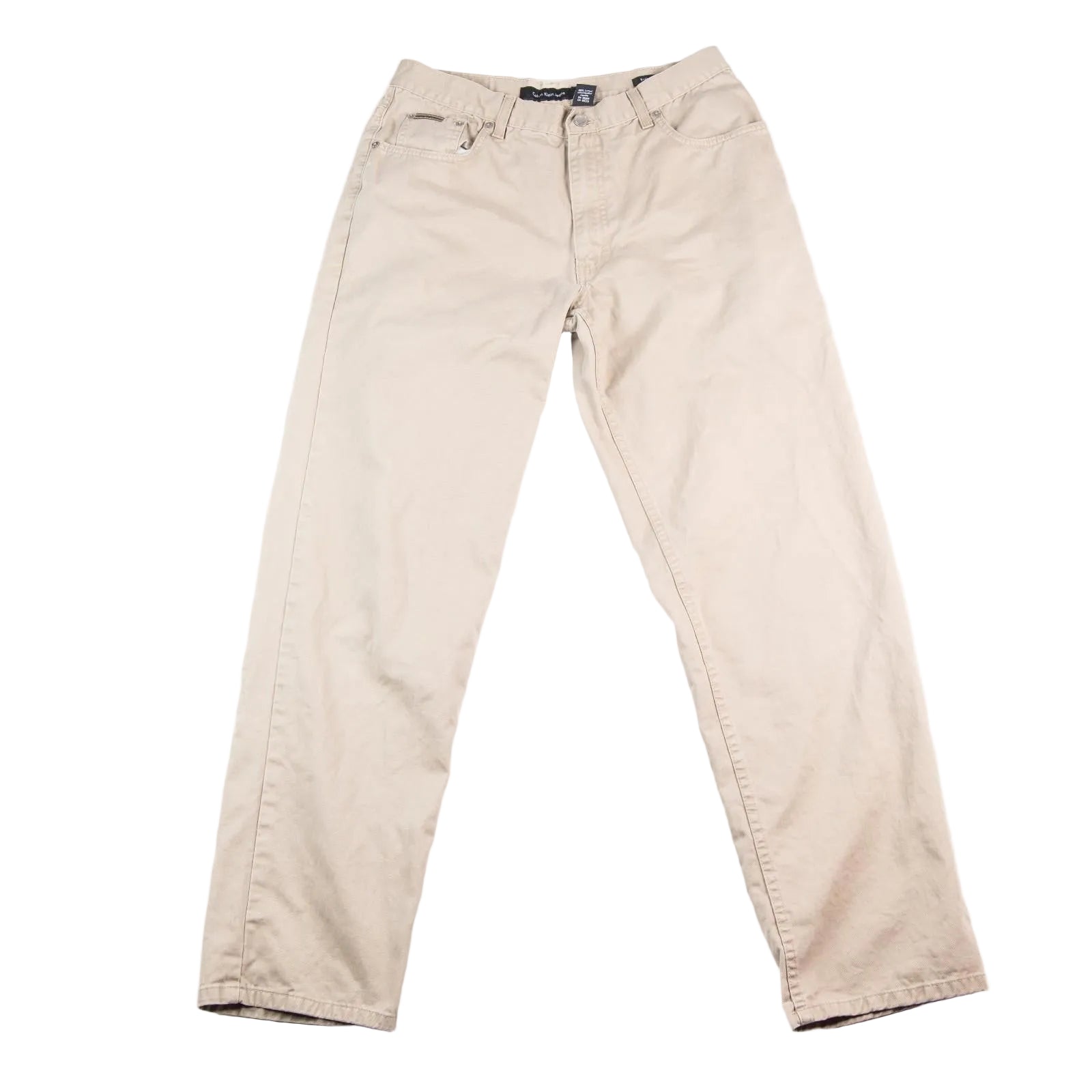 Beige pants on a white background