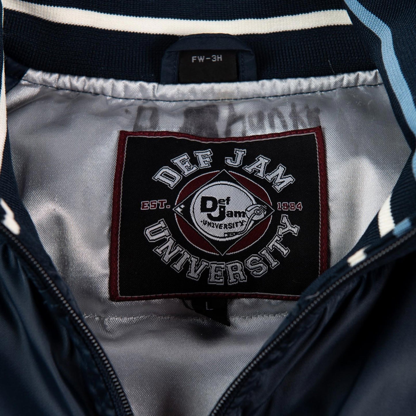 Vintage Y2K Def Jam University Varsity Down Puffer Jacket Women’s large