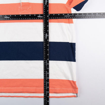 Y2K Lands’ End Long Sleeve Rugby Shirt Polo Men's Large