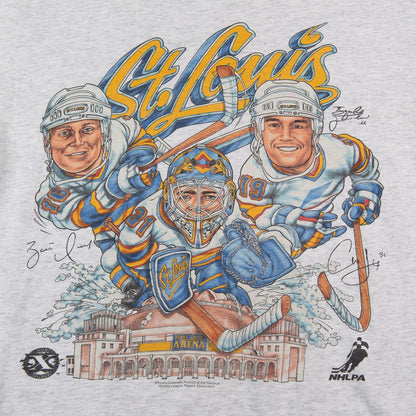 Vintage 1990s Shirt Xplosion St. Louis Blues NHLPA Graphic T-Shirt Men's Large