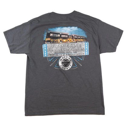 Harley Davidson 2011 Wolverine Clinton Twp Michigan T-Shirt Mens Large