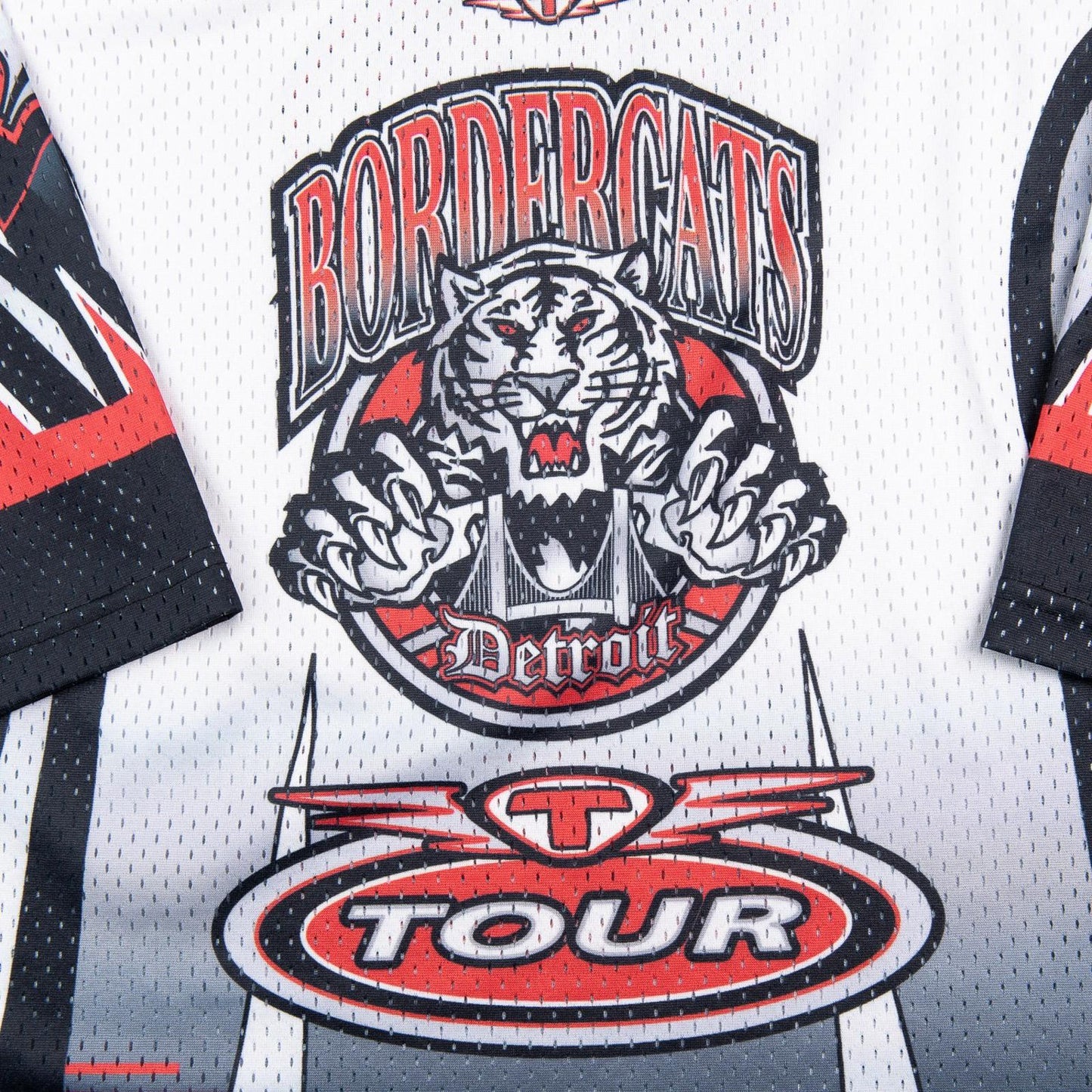 Vintage Y2K 2000s Tour Detroit Bordercats Hockey Jersey Youth Large