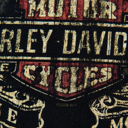Harley Davidson Motorcycles 2008 Biker Graphic T-Shirt Men's Large