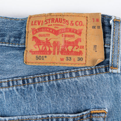 Levi’s 501 Original Fit Button Fly Blue Jeans Men’s 33x30