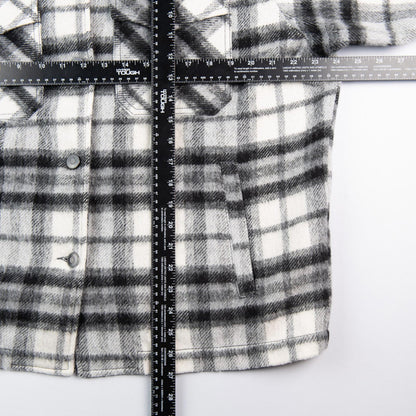 ZARA Plaid Fleece Shacket Women's Medium