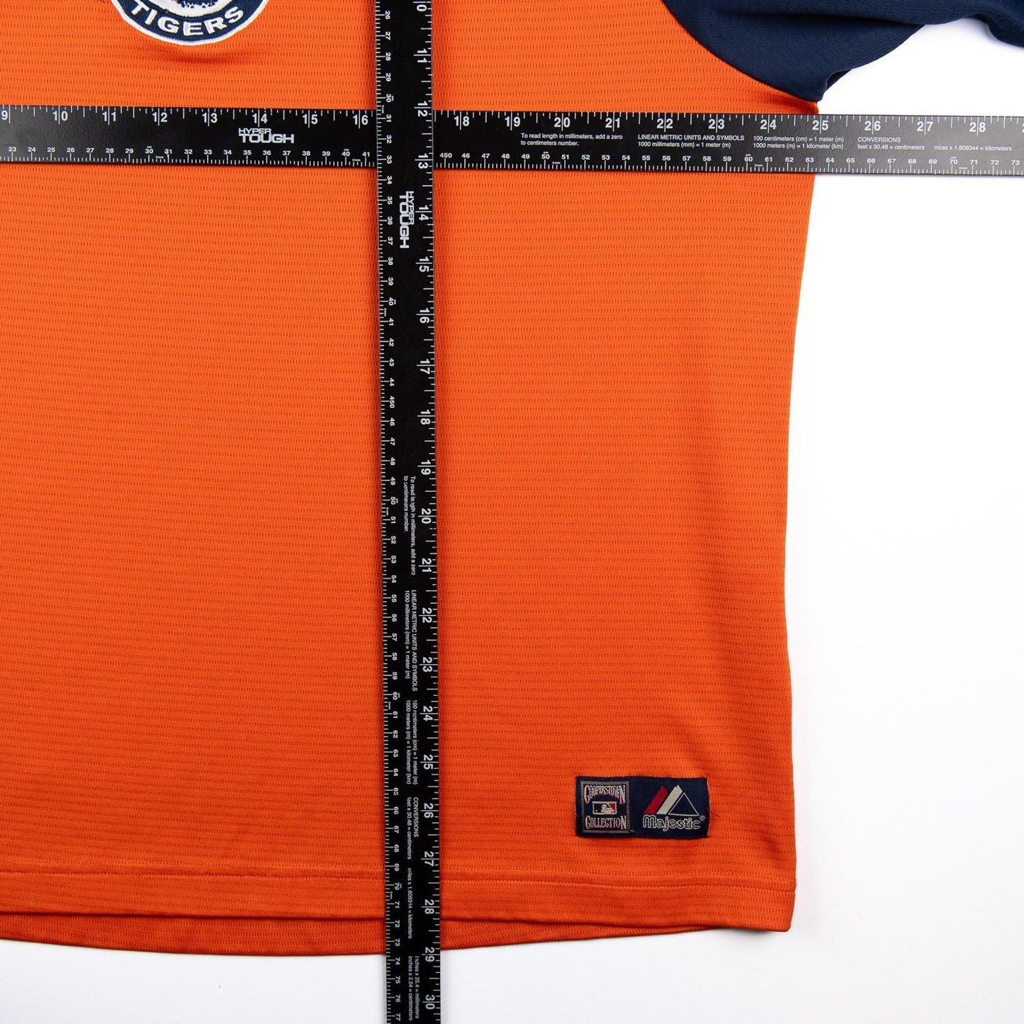 Vintage Y2K Detroit Tigers Majestic Cooperstown MLB Orange Jersey Men's XL