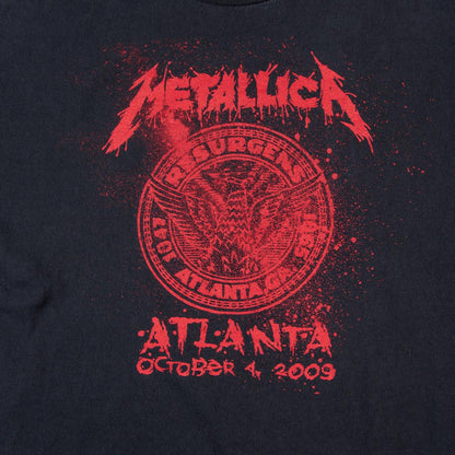 Metallica Atlanta 2009 Show Your Scars Tour T Shirt Men's Large