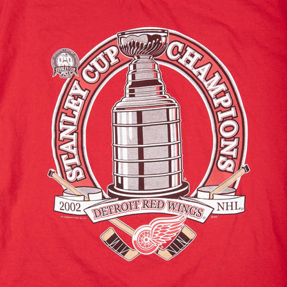 Vintage 2002 Detroit Red Wings Stanley Cup Champions NHL T-Shirt Men’s XL