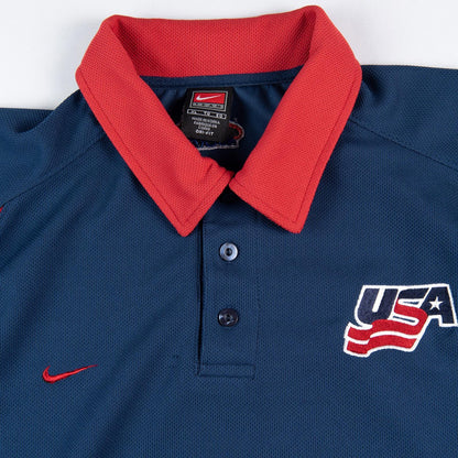Nike Team USA Hockey Dri Fit Polo Shirt Men's XL