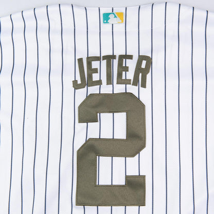New York Yankees Derek Jeter Salute to Service Majestic Cool Base Jersey Men’s XL