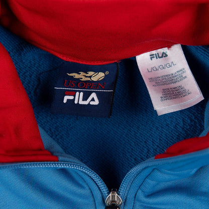 Vintage Y2K 2002 FILA US Open Quarter Zip Tennis Jacket Men's Large