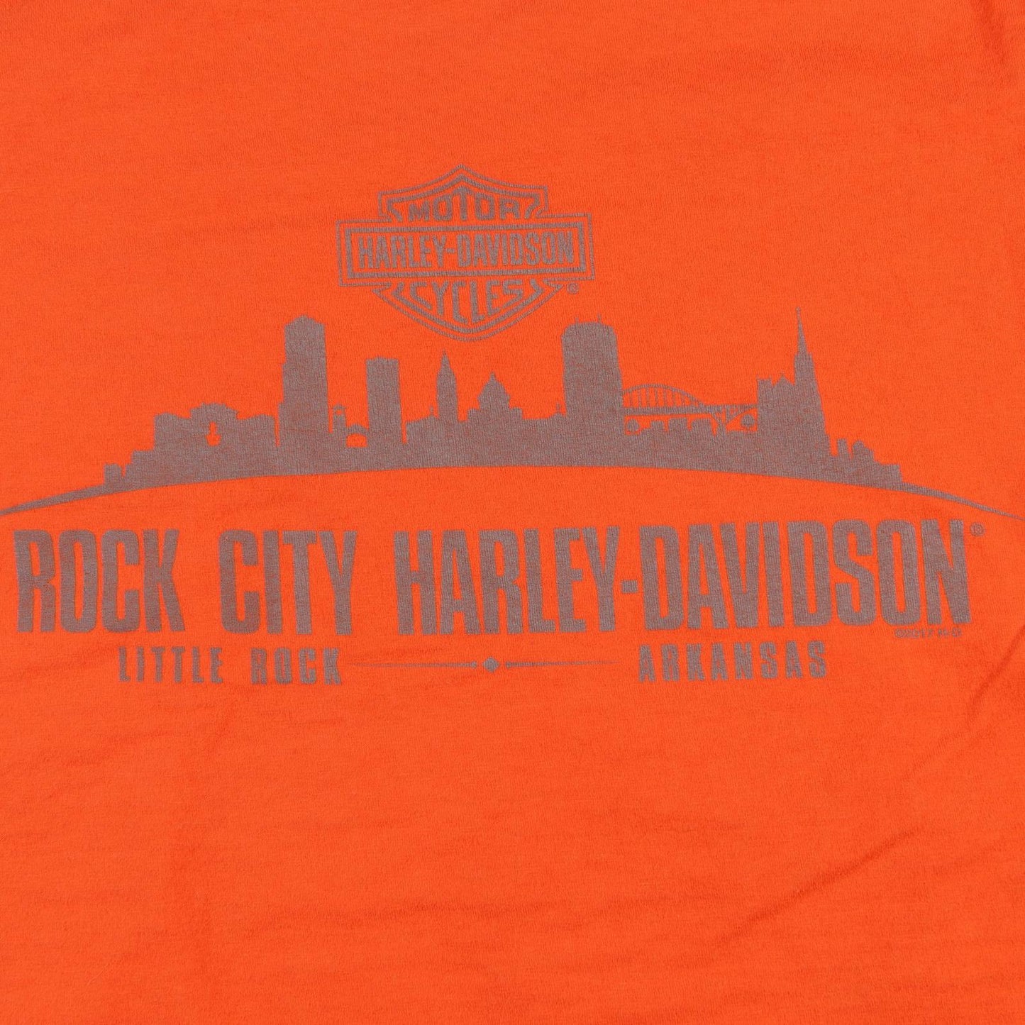 Harley Davidson 2017 Rock City Little Rock AR T-Shirt Men's XL