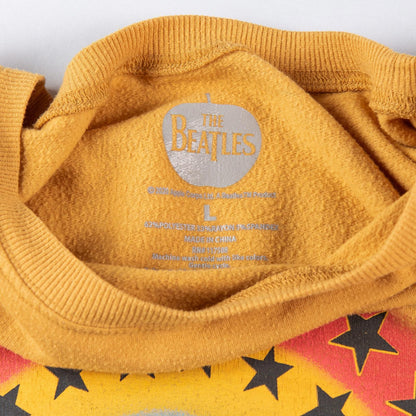 The Beatles Mustard Yellow Graphic Pullover Crewneck Sweatshirt Women’s Large
