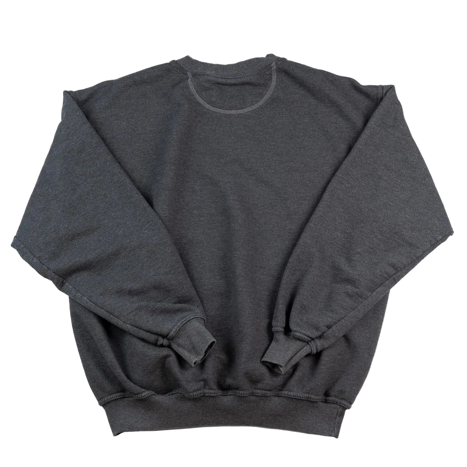 Dark gray sweatshirt on a white background
