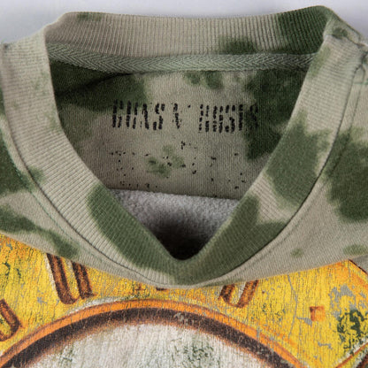Guns N Roses Sweatshirt Women’s XS Green Tie Dye Graphic Band Logo Crewneck