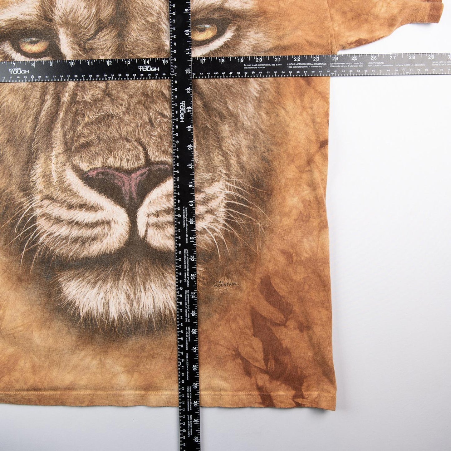 The Mountain 2011 Jeremy Paul Lion Face Tie Dye T-Shirt Men's XL